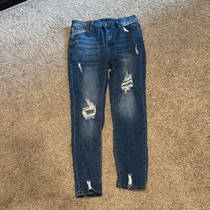 Distressed Blue Women's Jeans